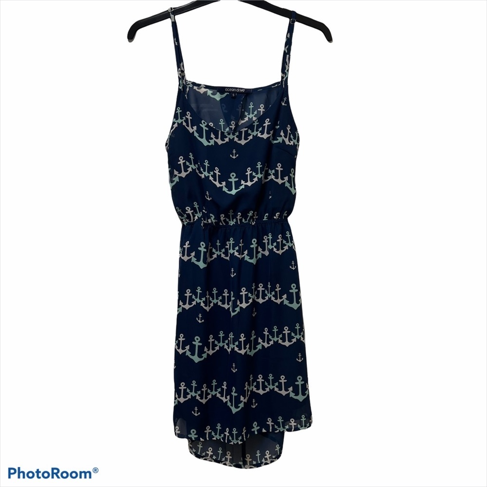 Ocean Drive Navy Anchors Dress